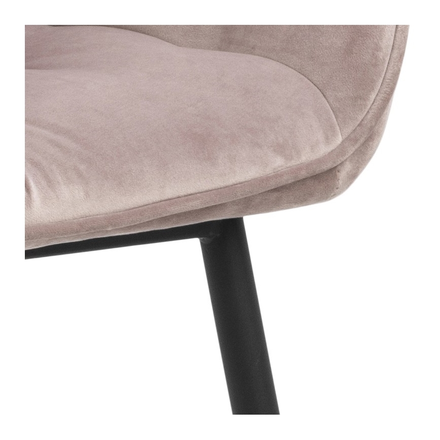 Sedia da pranzo con braccioli AYLIN 1 pz rosa