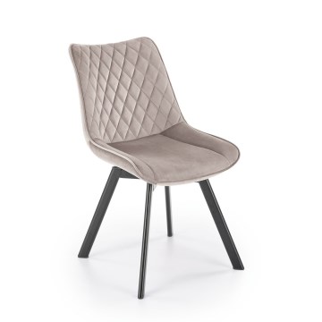 Sedia da pranzo girevole OMBRA 1 pezzo beige