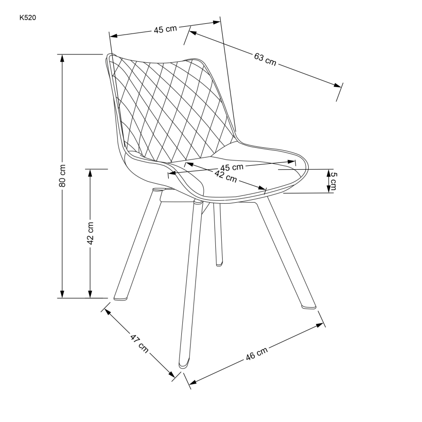 Sedia da pranzo girevole OMBRA 1 pezzo beige