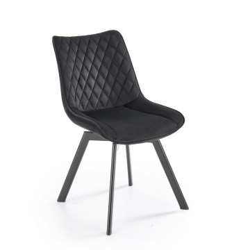 Sedia da pranzo girevole OMBRA 1 pz nera