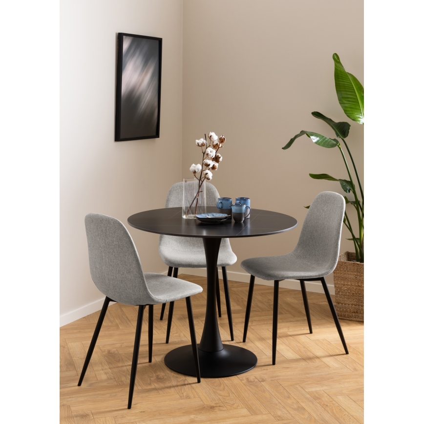 Sedia da pranzo KAIA 1 pz grigio chiaro