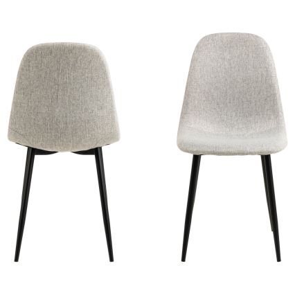 Sedia da pranzo KAIA 1 pz grigio chiaro