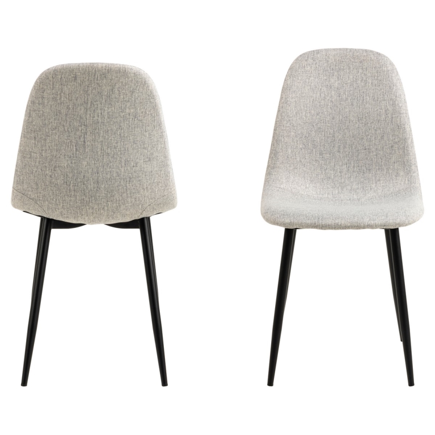 Sedia da pranzo KAIA 1 pz grigio chiaro