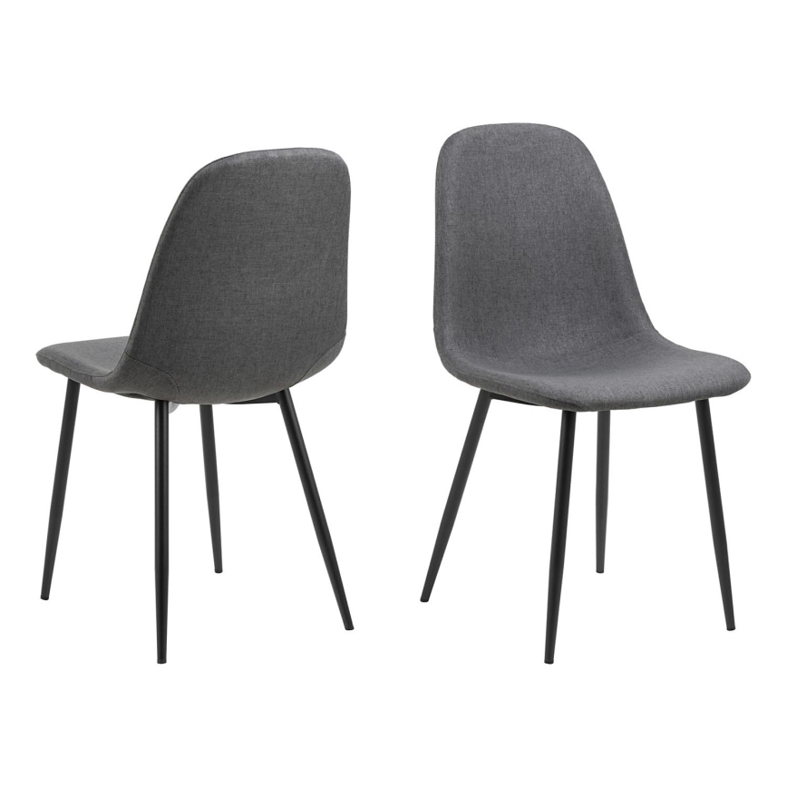 Sedia da pranzo KAIA 1 pz grigio scuro