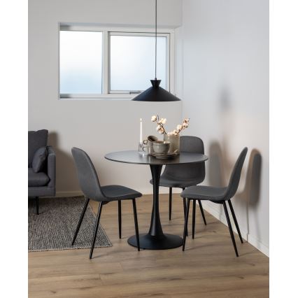 Sedia da pranzo KAIA 1 pz grigio scuro