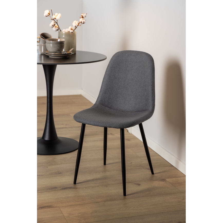 Sedia da pranzo KAIA 1 pz grigio scuro