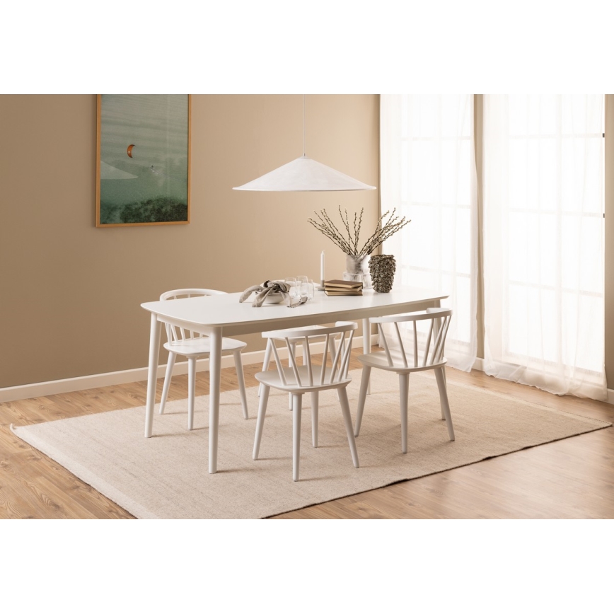 Sedia da pranzo RUBY 1 pz bianco