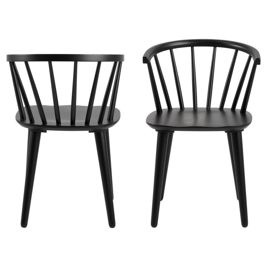 Sedia da pranzo RUBY 1 pz nero