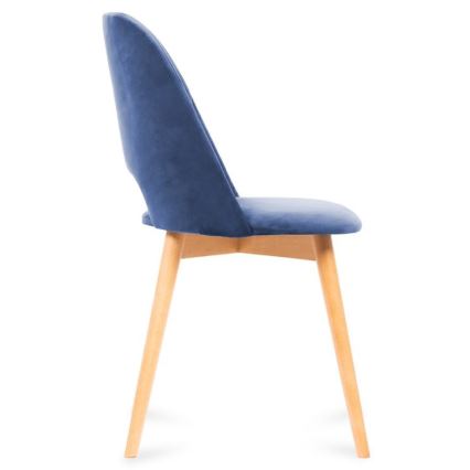 Sedia da pranzo TINO 86x48 cm blu scuro/faggio