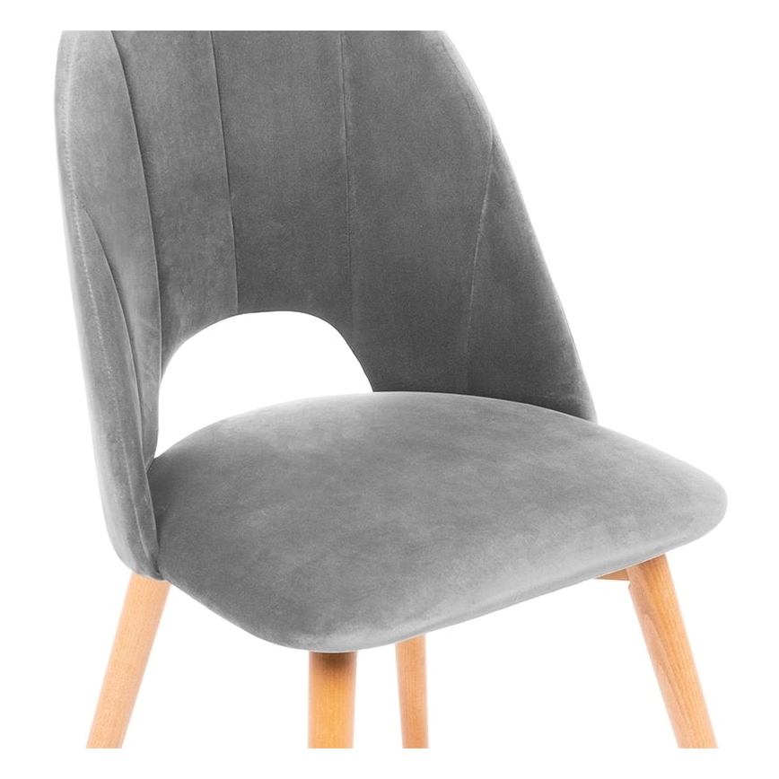 Sedia da pranzo TINO 86x48 cm grigio/faggio