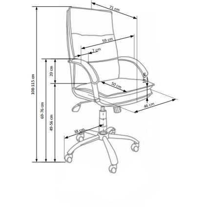 Sedia da ufficio LOMI nera