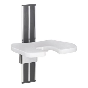 Sedile per doccia 43x67 cm argento/bianco