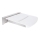 Sedile per doccia 46,2x12 cm argento/bianco