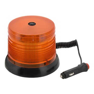 Segnalatore lampeggiante a LED con base magnetica LED/20W/12-24V arancione