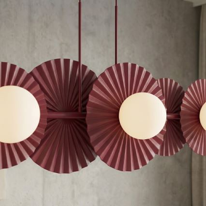 Seil-Hängeleuchte UMBRA 6xG9/8W/230V rot