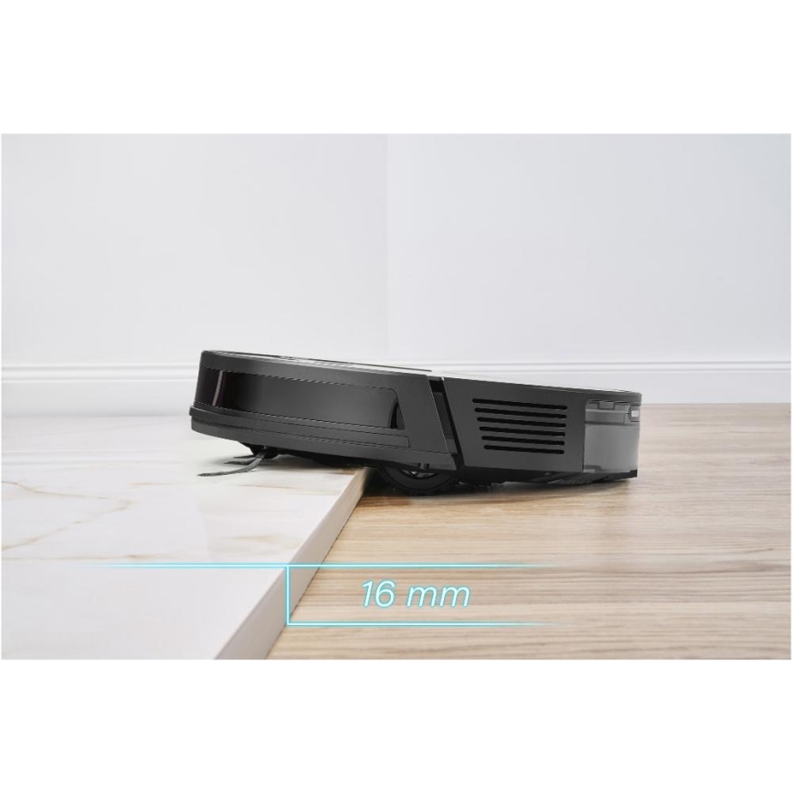 Sencor - Robot aspirateur 2 en 1 (aspiration et lavage) 16 W / 2600 mAh, Wi‑Fi, noir + télécommande