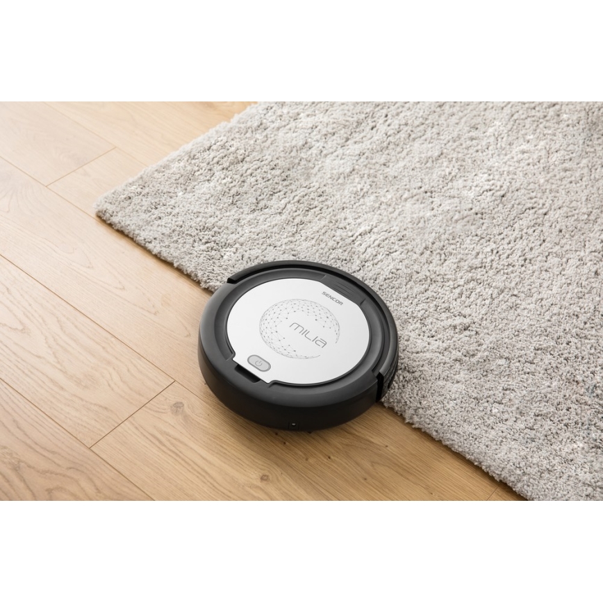 Sencor - Aspirateur robot 2en1 15W/14,4V 1500 mAh noir