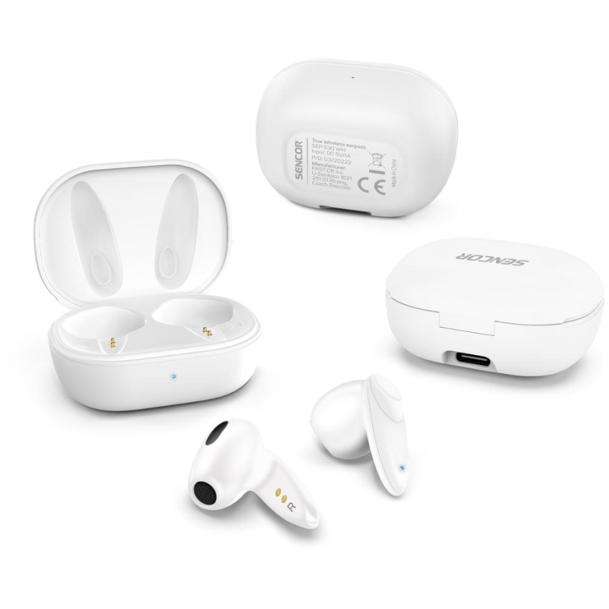 Sencor - Auricolari senza fili IPX4 bianco