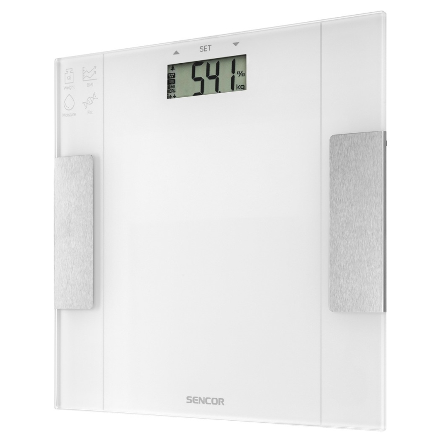 Sencor - Balance fitness intelligente 1xCR2032 blanche