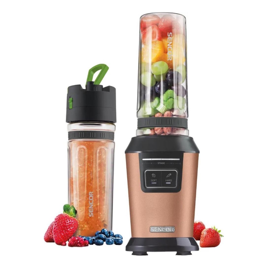 Sencor - Blender pour smoothies avec accessoires 800 W/230 V cuivré