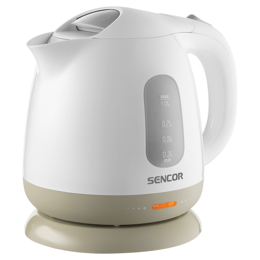 Sencor - Bollitore 1 l 1100W/230V bianco/beige