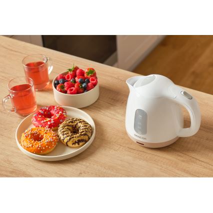 Sencor - Bollitore 1 l 1100W/230V bianco/rosa