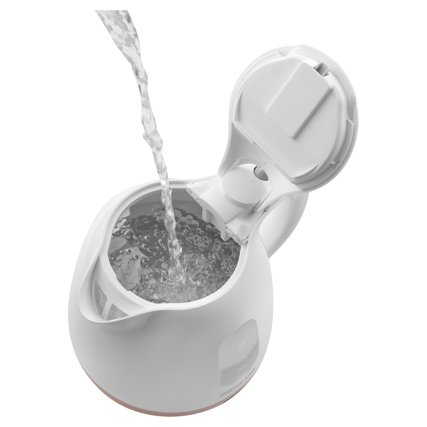 Sencor - Bollitore 1 l 1100W/230V bianco/rosa