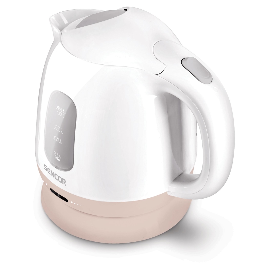 Sencor - Bollitore 1 l 1100W/230V bianco/rosa