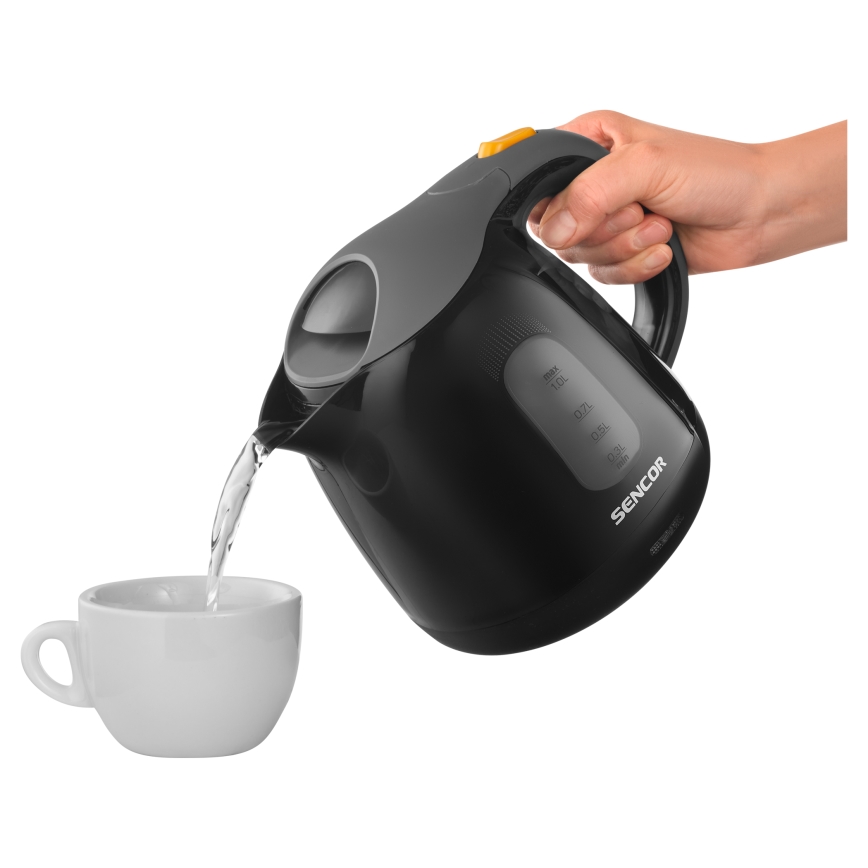 Sencor - Bollitore 1 l 1100W/230V nero/grigio