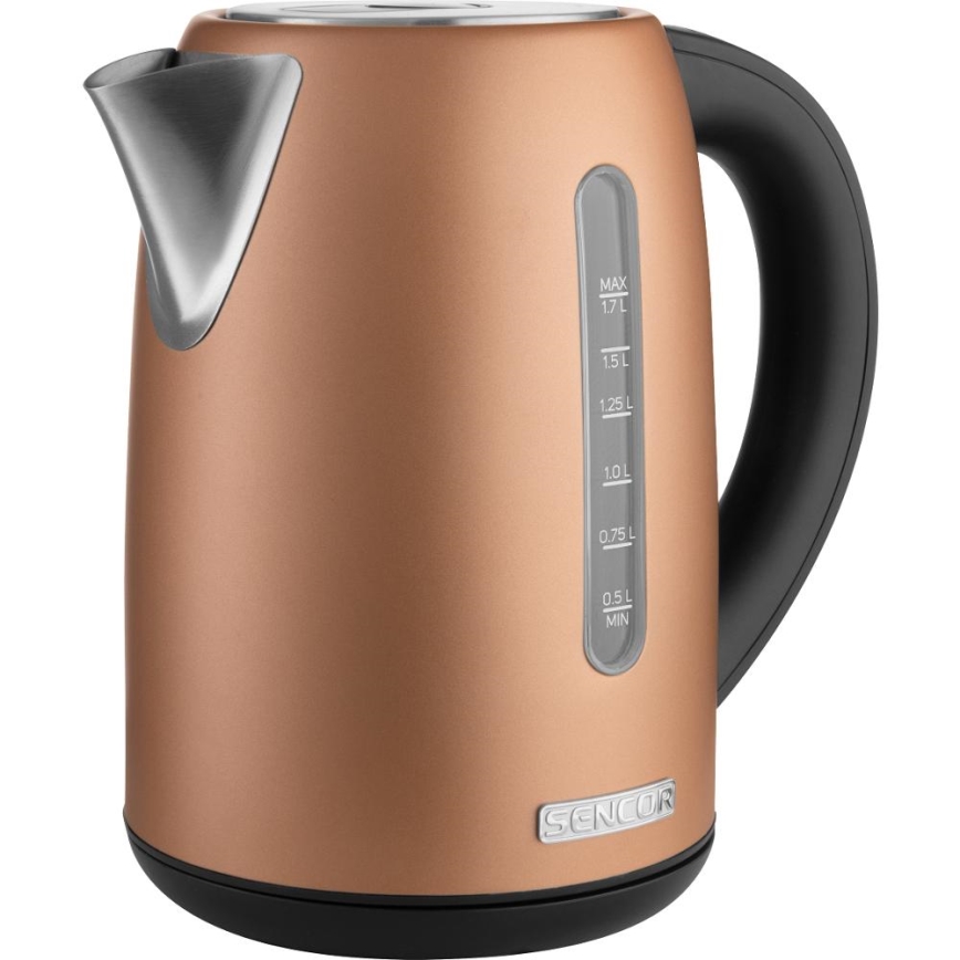 Sencor - Bollitore elettrico con regolazione della temperatura 1,7 l 2150W/230V color rame