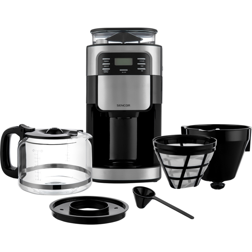 Sencor - Cafetière à filtre 1,5 l avec écran LCD 900W/230V