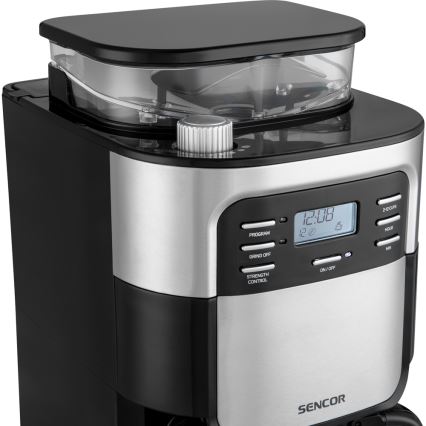 Sencor - Cafetière à filtre 1,5 l avec écran LCD 900W/230V