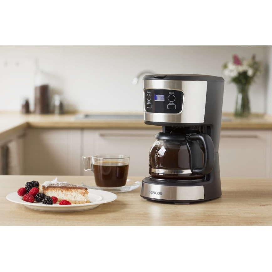 Sencor - Caffettiera a goccia con display LCD 700W/230V