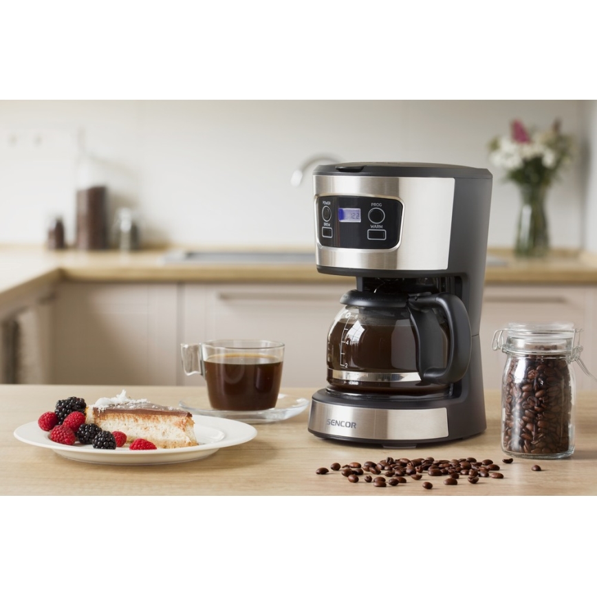Sencor - Caffettiera a goccia con display LCD 700W/230V
