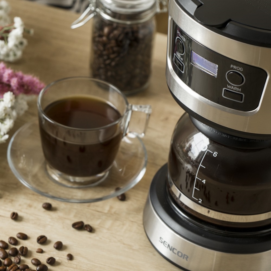 Sencor - Caffettiera a goccia con display LCD 700W/230V