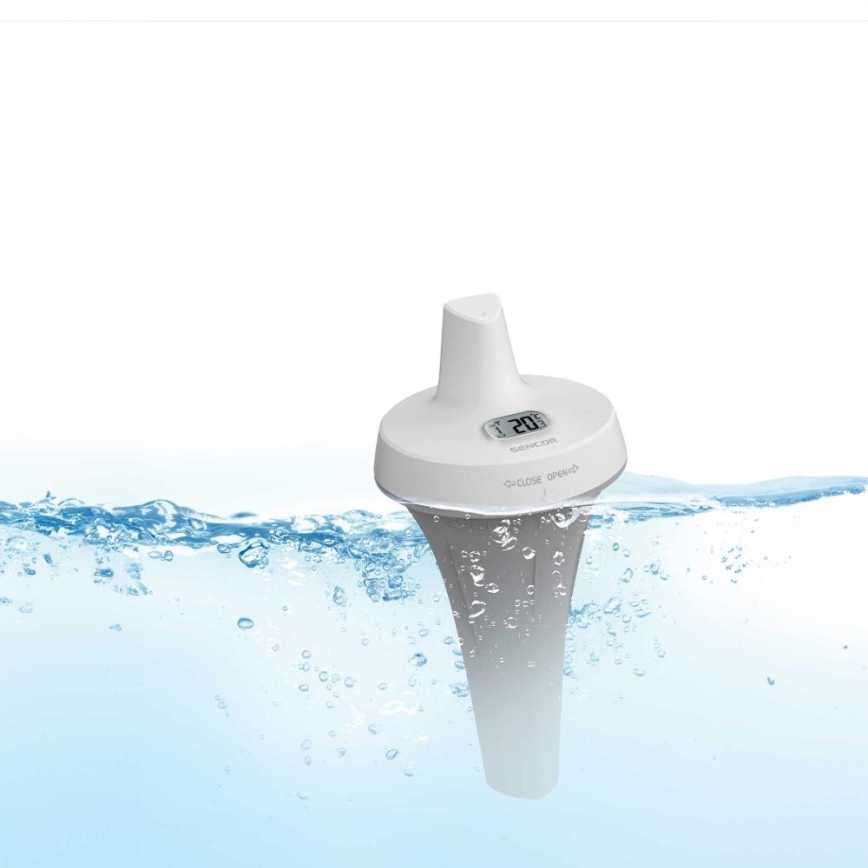 Sencor - Capteur flottant sans fil pour piscine 2xAA IPX7