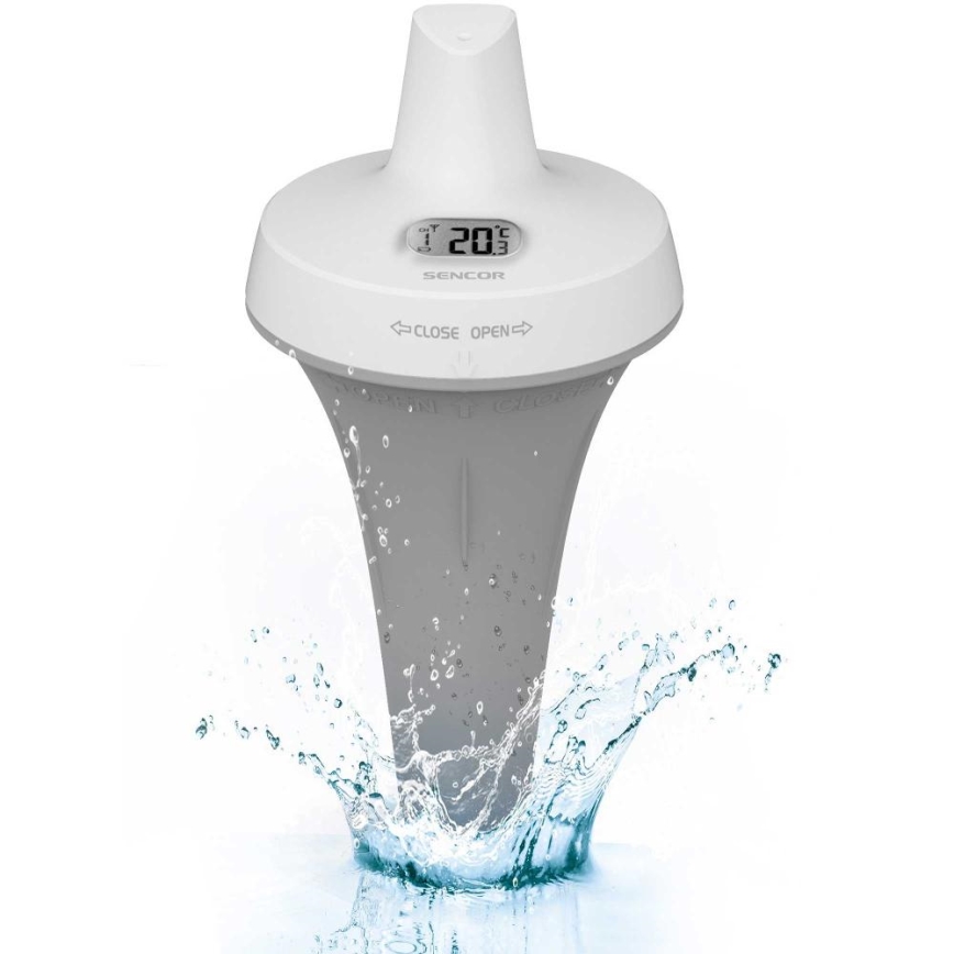 Sencor - Capteur flottant sans fil pour piscine 2xAA IPX7