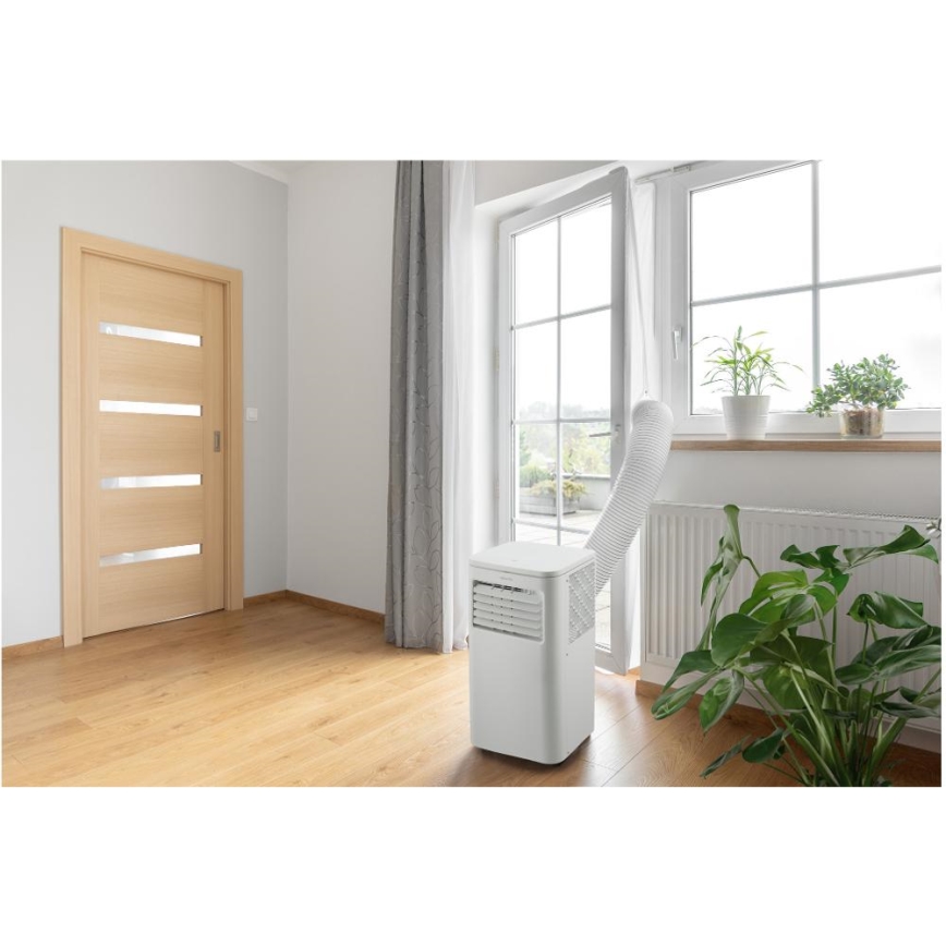 Sencor - Climatiseur portable connecté 3en1 avec accessoires complets 760W/230V 7000BTU Wi-Fi + télécommande