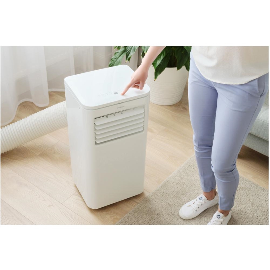 Sencor - Condizionatore d'aria mobile Smart 3in1 comprensivo di accessori completi 760W/230V 7000BTU Wi-Fi + telecomando