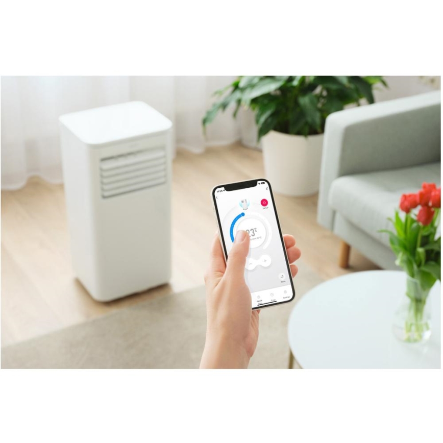 Sencor - Condizionatore d'aria mobile Smart 3in1 comprensivo di accessori completi 760W/230V 7000BTU Wi-Fi + telecomando