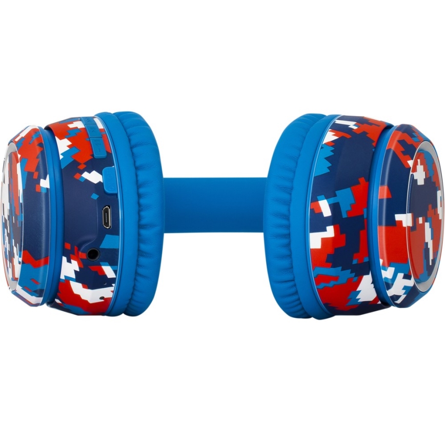 Sencor - Cuffie wireless con microfono 3,7V/400 mAh blu/rosso