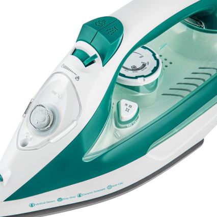 Sencor - Dampfbügeleisen 2600W/230V türkis/weiß