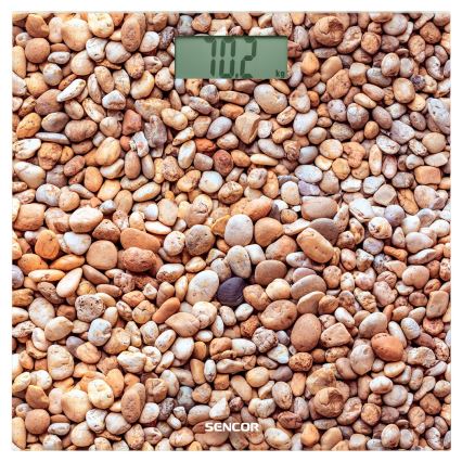 Sencor - Digitale Personenwaage mit LCD-Anzeige 1xCR2032