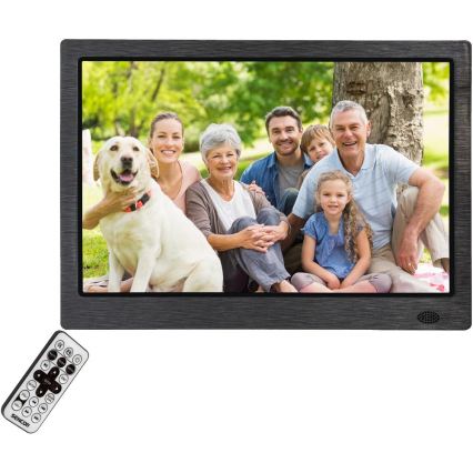 Sencor - Digitaler Bilderrahmen 13,3 mit Lautsprecher 230V anthrazit + Fernbedienung