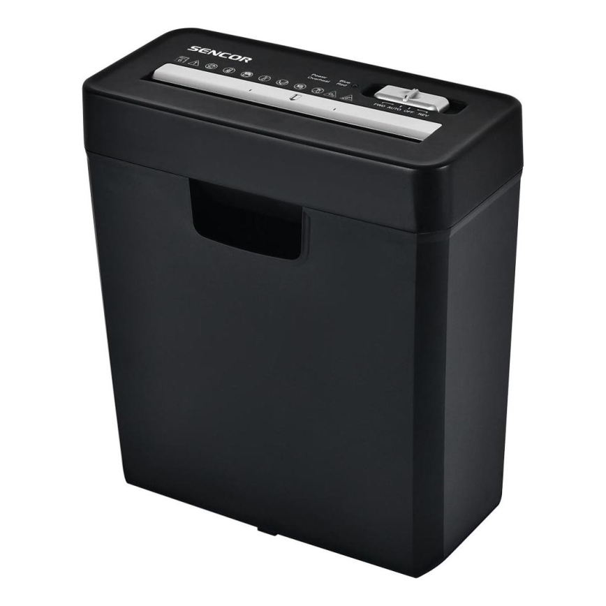 Sencor - Distruggidocumenti A4 volume 10 l 190W/230V nero