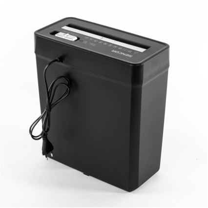 Sencor - Distruggidocumenti A4 volume 10 l 190W/230V nero