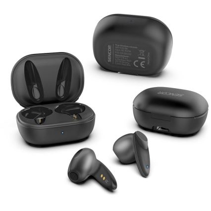 Sencor - Ecouteurs sans fil IPX4 noir