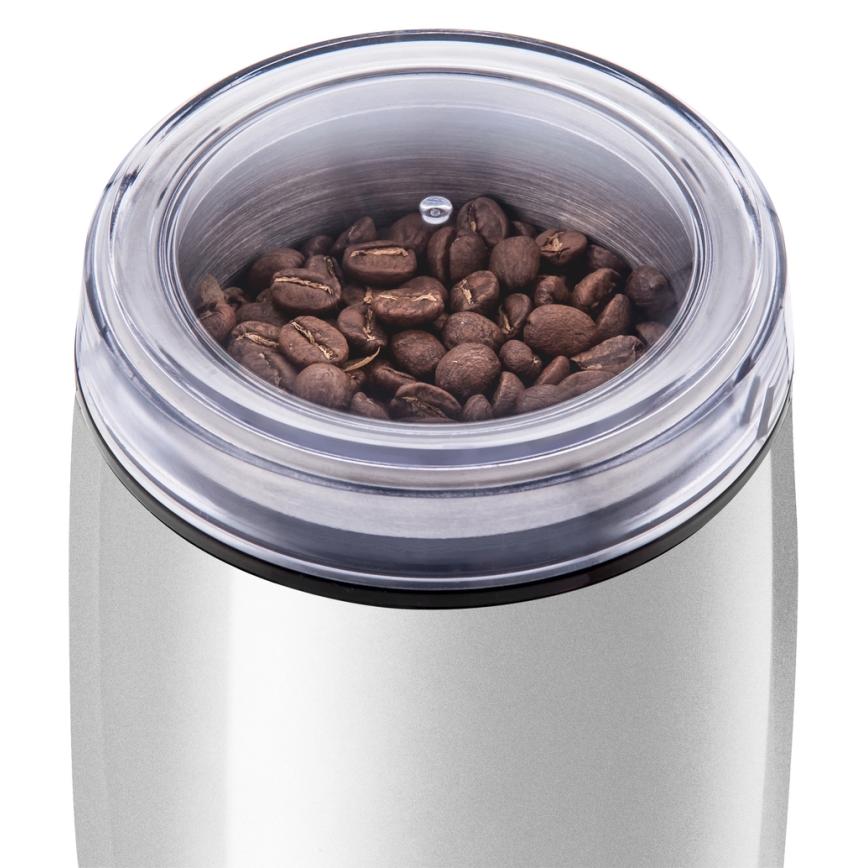 Sencor - Elektrische Kaffeemühle 60 g 150W/230V weiß/matt Chrom