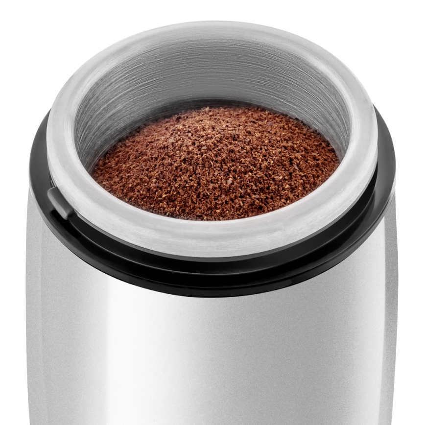 Sencor - Elektrische Kaffeemühle 60 g 150W/230V weiß/matt Chrom