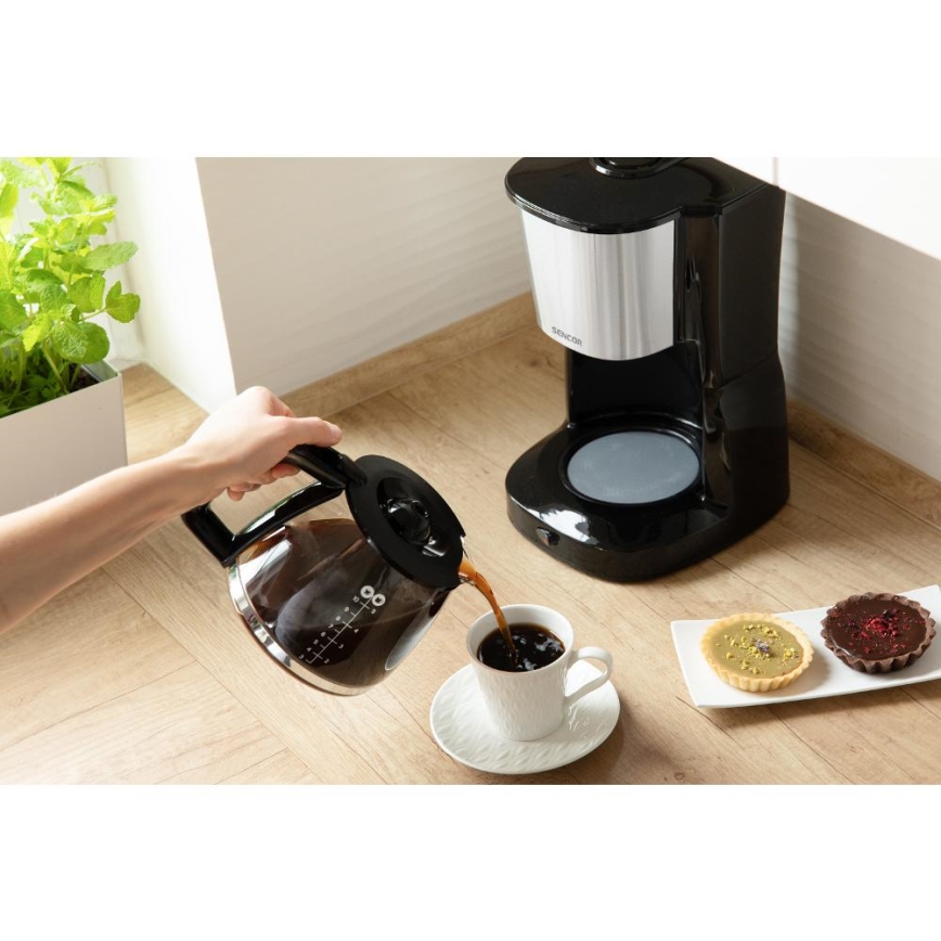 Sencor - Filterkaffeemaschine 1,25 l 1000W/230V